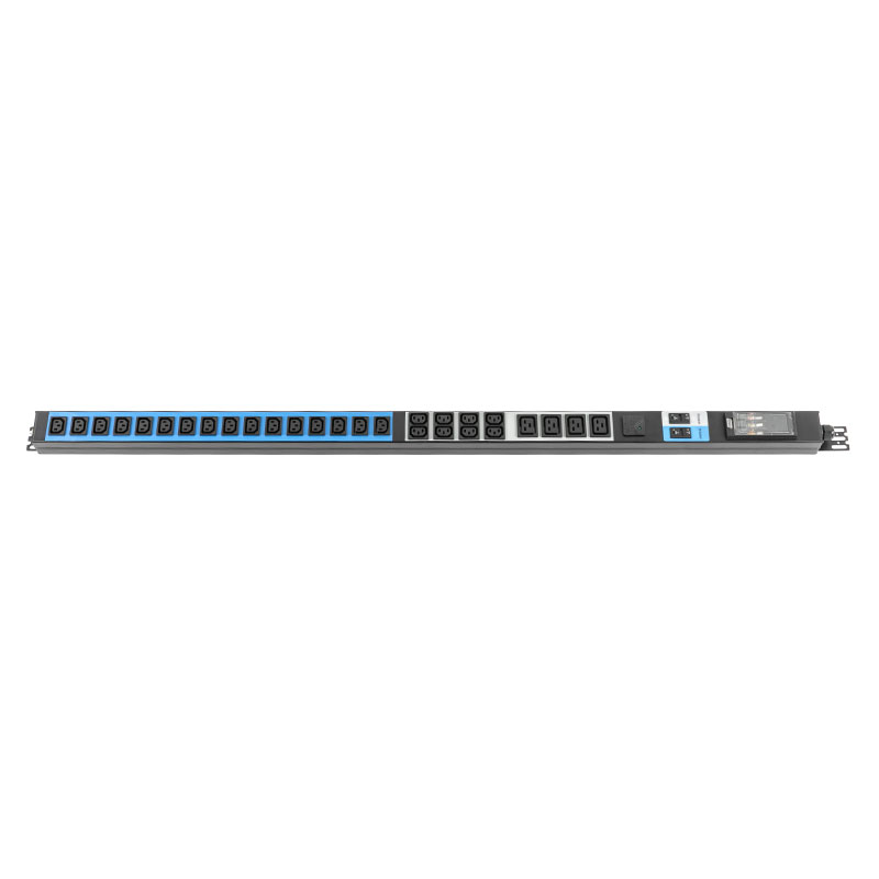 28-আউটলেট C13 C19 উল্লম্ব SPD ব্রেকার সুইচড র্যাক Pdu