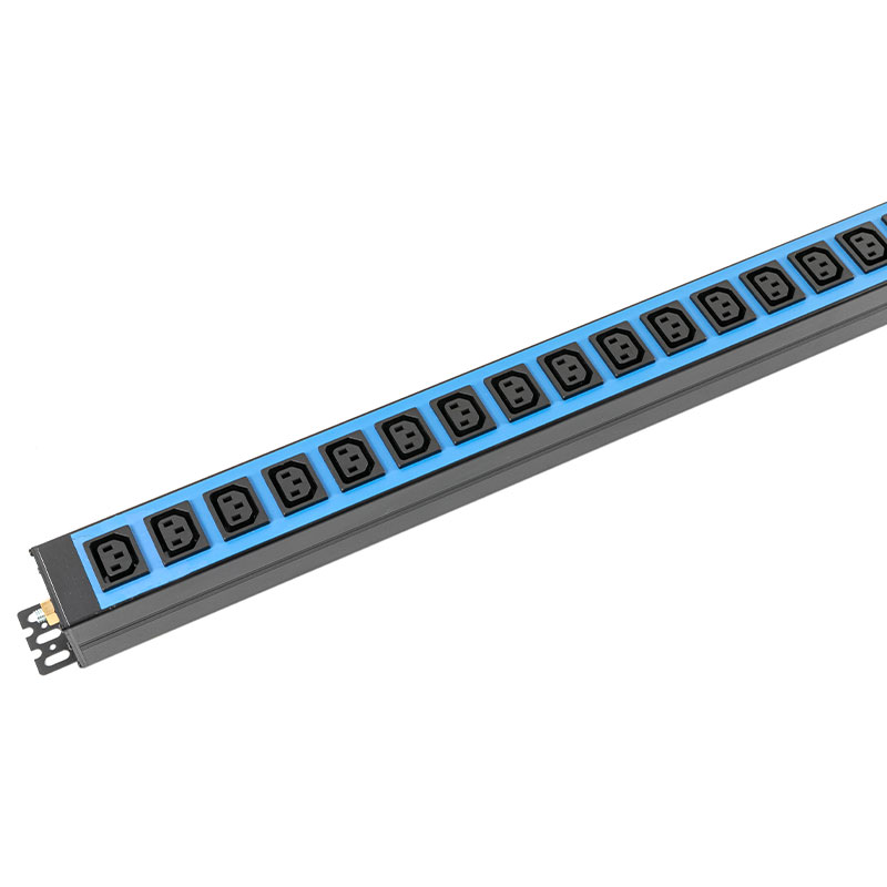 28-আউটলেট C13 C19 উল্লম্ব SPD ব্রেকার সুইচড র্যাক Pdu