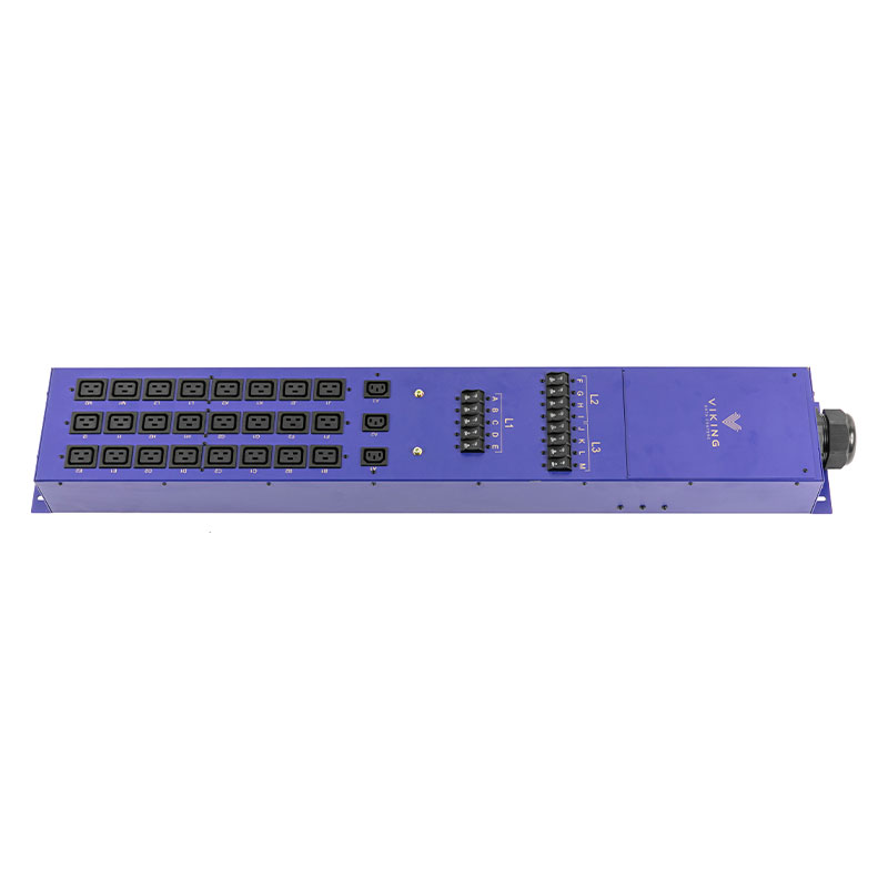 3-ফেজ 27-আউটলেট C13 C19 উল্লম্ব ব্রেকার সুইচড Pdu